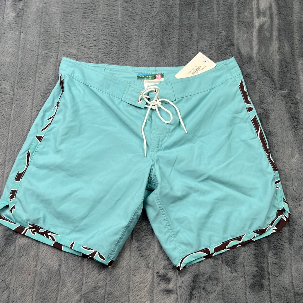 Carve Designs Womens Turquoise Floral Board Shorts Size 6 653310 C39 06